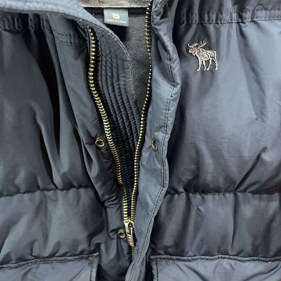 EUC Abercrombie And Fitch‎ Down Insulation Puffer Coat Jacket Men's A&F Small S - Picture 5 of 9
